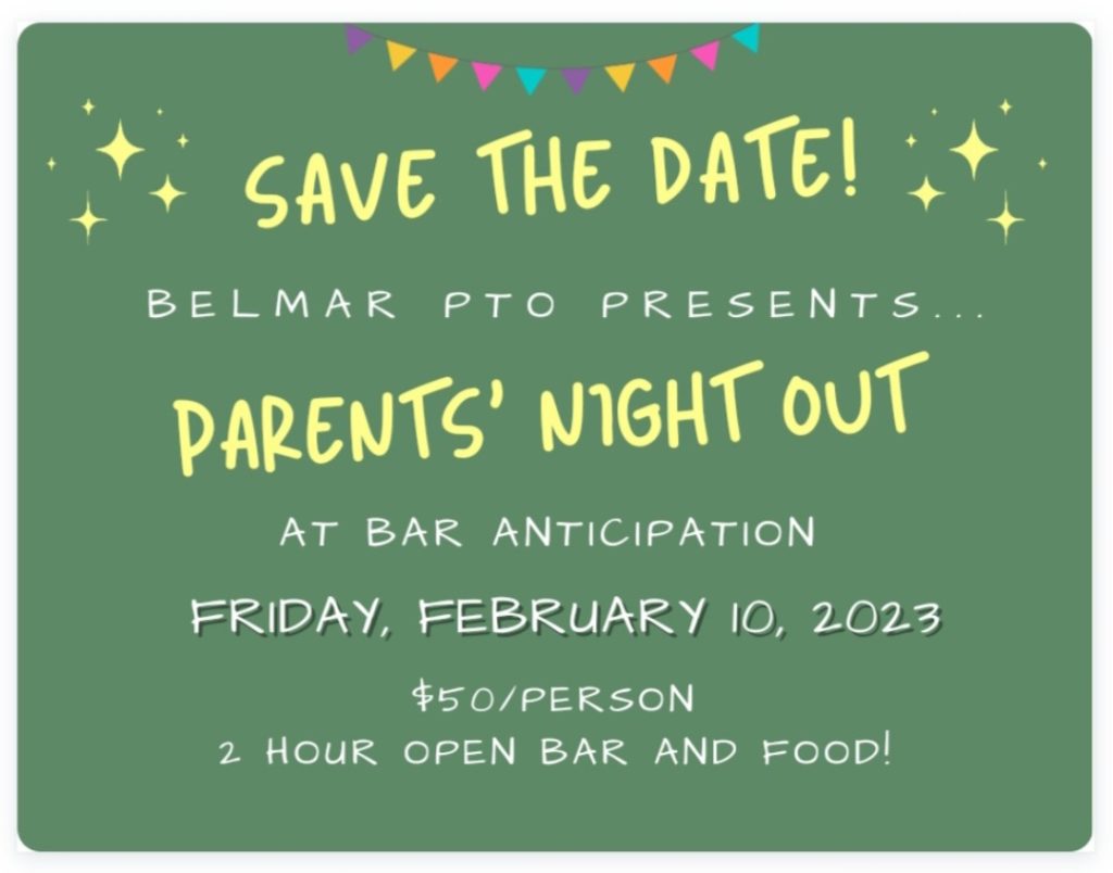 BES PTO Parent's Night Out Flyer