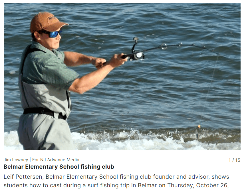 Belmar Elementary school fishing Club - Article on NJ.com